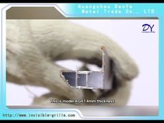 푸른 더블 패드 안전성 앤티 러스트 발코니 보이지 않는 그릴과 304 스크루와 AG4 1.4 밀리미터