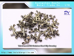 보이지 않는 그릴 스테인레스 강은 우수한 강도로 클립에게 2.5 밀리미터를 보냅니다