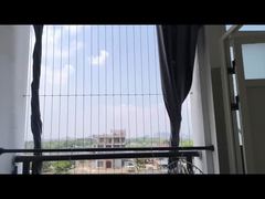 알루미늄 트랙 발코니 창문 보이지 않는 격자