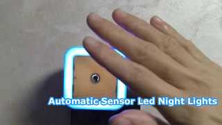 자동 유도 Led 야간 조명 침대 옆 에너지 절약 램프 침실을 위한 여러 가지 빛깔의 야간 조명