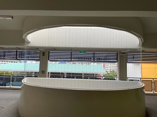 알루미늄 맞춤형 보이지 않는 안전 발코니 그릴 크기 6m 세트 현대 건축 디자인에 대한 발코니 보안 솔루션