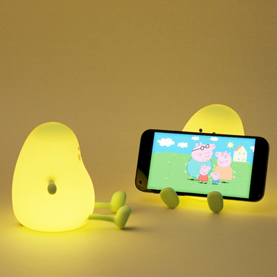 망고 과일 야간 빛 USB 재충전 가능한 디밍 터치 실리콘 테이블 램프 LED 침대의 장식 선물 어린이 침실 램프