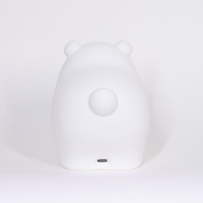 작은 곰 패팅 실리콘 밤 빛 어린이 침실 아기 먹이는 귀여운 창의적인 작은 밤 빛 부드러운 빛