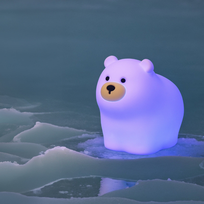 OEM LED 귀여운 만화 실리콘 곰 잠자리 램프 Usb 재충전 가능한 밤 램프 아기 침실 침대 나이트 라이트