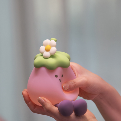 채소 작은 달걀 실리콘 램프 USB 재충전 침실 침대 옆 패트 밤 빛 선물