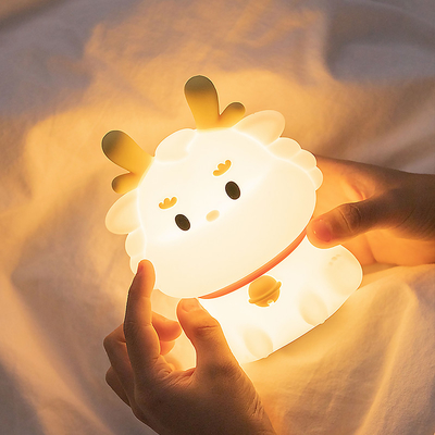 스마트 음성 드래곤 충전 잠자리 실리콘 패트 창의적인 밤 빛 선물 다채로운 분위기 빛