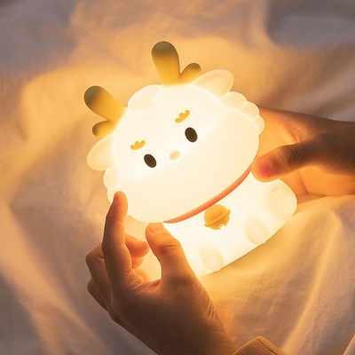 스마트 음성 드래곤 충전 잠자리 실리콘 패트 창의적인 밤 빛 선물 다채로운 분위기 빛