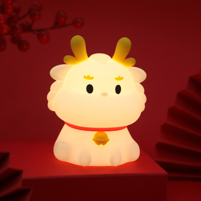 LED USB 재충전 가능한 디밍 드래곤 터치 만화 귀여운 침실 장식 실리콘 아기 리조트 테이블 램프 밤 빛
