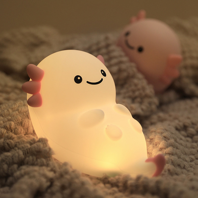 현대 가정용 USB 야간 조명 헥사고널 공룡 아기 물고기 LED 터치 센서 다채로운 실리콘 재충전 조명