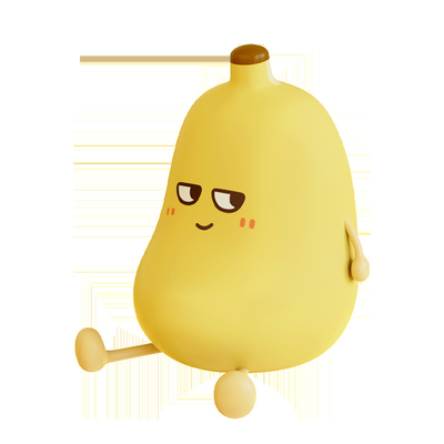 귀여운 바나나 만화 과일 LED 야간 빛 실리콘 램프 터치 센서 타이밍 USB 재충전 어린이 침실 생일 선물