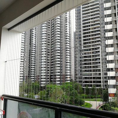 무장 자연 전망 가시적인 발코니 그릴 내구성 304/316 철선