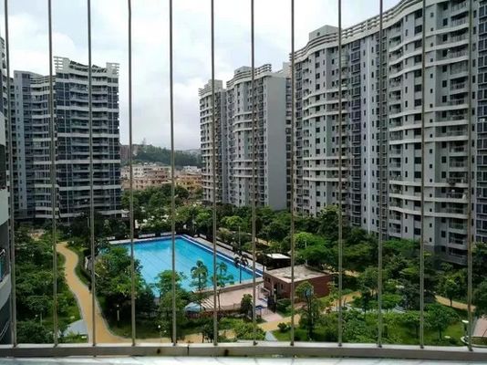 Punching Processed Highest Grade Stainless Steel Invisible Grille with 5cm Wire Distance Gap for Balcony and Window Safety