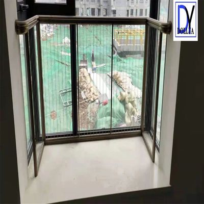 Easy Fire Escape Pet Safety Invisible Grille with 5cm Wire Distance Gap for Balcony and Window Protection