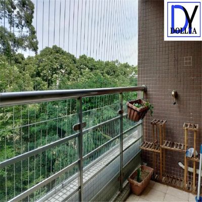 Punching Processed Highest Grade Stainless Steel Invisible Grille with 5cm Wire Distance Gap for Balcony and Window Safety