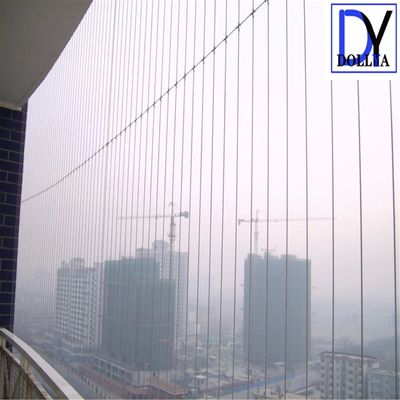 316 Stainless Steel Invisible Grille with 5cm Wire Distance Gap for Easy Fire Escape