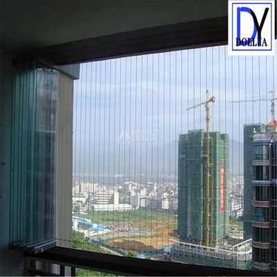 Modern Fixed Balcony Invisible Grille with Aluminum Alloy Frame for Decoration and Safety