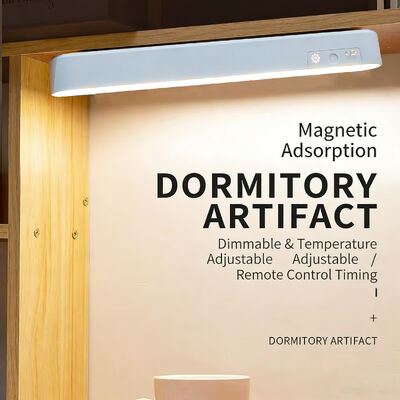 자석 Led 테이블 램프 반등 USB 재충전 3 색 온도 스테프리스 디밍 읽기 책상 램프