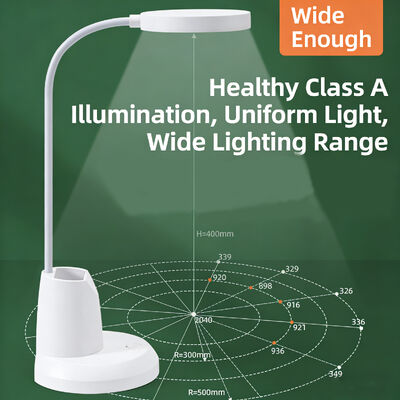 모던 심플 펜 홀더 책상 램프 LED 충전식 플러그인 눈 보호 스터디 램프 대학교 기숙사 독서 램프 터치