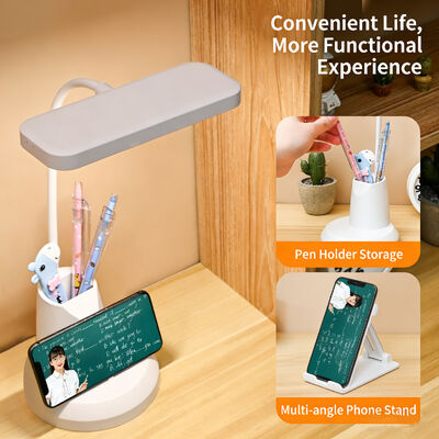 사진과 같은 1PC LED 테이블 램프, 밝기 및 색온도 조절 가능, 작업, 학습 및 휴식에 이상적