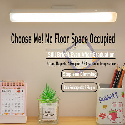 현대 터치 LED 읽기 램프 원격 제어 야간 조명 매달린 자기 캐비닛 테이블 램프