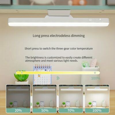 원격 제어 LED 야간 조명 터치 독서등이 있는 충전식 마그네틱 ABS 테이블 램프, 학생 거실 선물용