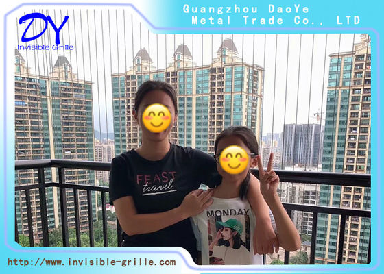 2.0mm 316 스테인리스 스틸 와이어 고층 건물 발코니/창문 안전 그릴