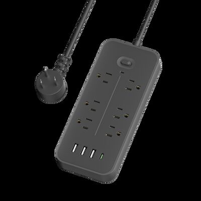 한 키 스위치 방화 케이블 전원 소켓 안전 전원을 보장하는 전기 소켓