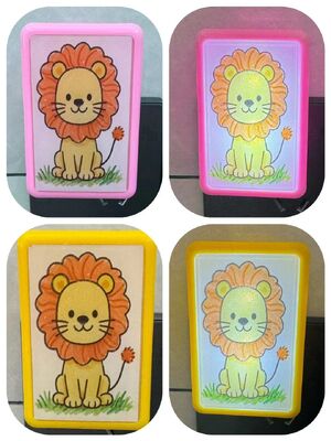 Plug In Night Light Lamp Cute Look Plastic Base Material Providing Convenient Nighttime Lighting for Home and Office