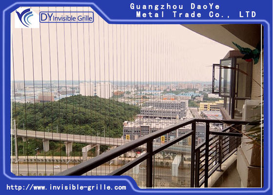 외부 안전 알루미늄 단면도 6m 보이지 않는 발코니 석쇠