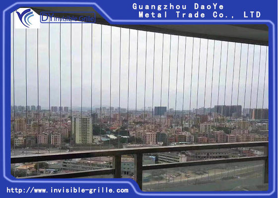 안전 2.0mm 316 스테인리스 철사 발코니 보이지 않는 석쇠