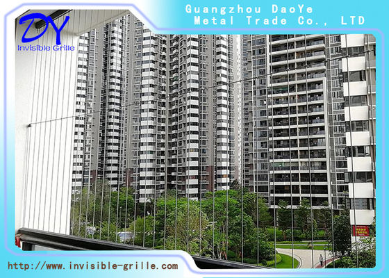 2.0mm 316 스테인리스 스틸 와이어 고층 건물 발코니/창문 안전 그릴